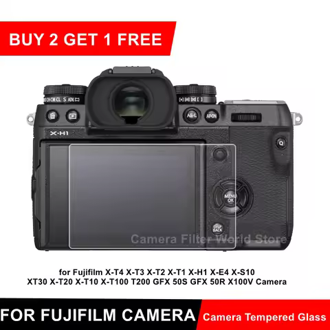 Fuji XT4 XT3 XE4 XS10 Camera Tempered Glass Screen Protector for Fujifilm X-T4 X-T3 X-T2 X-T1 X-H1 X