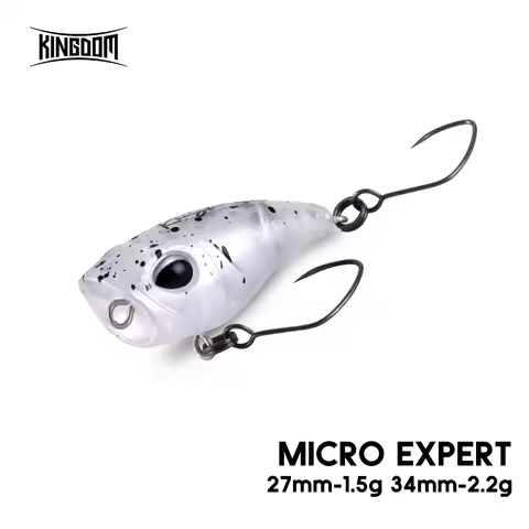 Kingdom Mini Popper Fishing Lure 1.5g 27mm 2.2g 34mm Floating Artificial Baits Topwater Crankbaits F