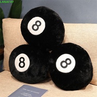LANAFAY Billiards 8 Ball Plush Toy Eight Balls Indoor Sport Seat Cushion Bedroom No. 8 Ball Soft 8 B