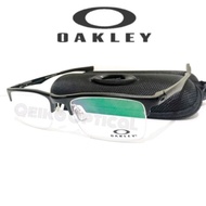 frame kacamata pria titanium carbon half oakley (ox8199-s52) m.blk