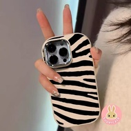 Korean Style Zebra Stripe Phone Case For Xiaomi Poco C65 C55 C51 C50 C31 Civi 4 Pro 3 2 1S Redmi Not