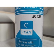 Color Toner Powder Cp 105/115/205/215/225 Cyan 45Gr