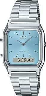 AQ-230A-2A1MQYDF Watch, Grey, Standard, Grey, Standart, Bracelet, Blue, Retro