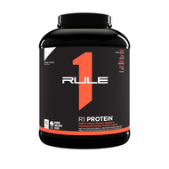 Rule 1 R1 Whey Protein Isolate Chocolate Fudge - 5 lbs Powder - 25g Whey Isolate & Hydrolysate + 6g