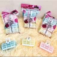 (acc ptk) 3-piece clip-onRoll rambut set curly hair roll-on/ Good quality