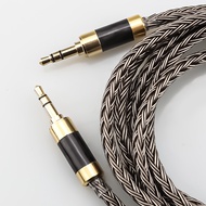 16 Core 7N OCC Mini trs jack 3.5 male to 3.5 mm stereo aux male audio input cable speaker line for H