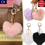 MP 4Pcs Plush Heart-Shaped Keychain - Gifts for Friends, Students - Fashion, Cute, Colorful - Soft S