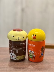 [全新不連盒] 絕版7-11 Line friends x Sanrio characters 陶瓷杯 Brown熊大 Cony可妮 Sally莎莉 Keroppi大眼蛙 Pompompurin布甸狗