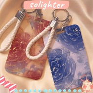 SOLIGHTER Business Card Holder, Plastic Credit Card Holders, Cartoon ID Card Sleeve Student