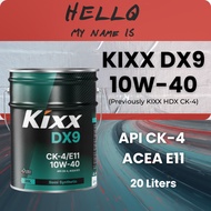 KIXX HDX 10W40 CK4 SEMI SYNTHETIC DIESEL ENGINE OIL 20 LITERS
