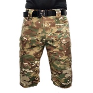 กางเกงขาสั้นยุทธวิธี Men Camouflage SWAT กางเกง Mens Multi-Pocket กางเกงคาร์โก้ลำลองชายเสื้อผ้า Camo