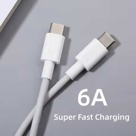Huawei 100W 66W USB Type C To Type C Super Charger Cable 1/1.5/2M For Huawei P60 P50 P40 Mate 70 60 