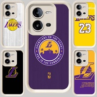 M-121 Lakers White Casing for VIVO V50 Lite V23 Y31 Y53s V23E Y51S Y33 Y75 V25 Y51 Y200 V25E Y51A 5G
