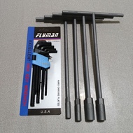 FLYMAN TOOLS (4PCS T-WRENCH LONG 8.10.12.14MM) (ALLEN WRENCH HEXAGON TYPE) allen key set