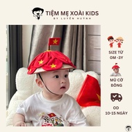 Vietnam cotton flag hat September 2 for boys and girls from 0m-5y - MANGO MOTHER SHOP