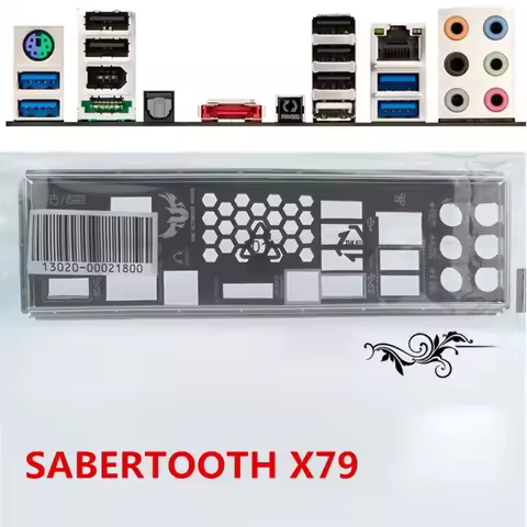 Original/OEM For Asus SABERTOOTH X79, P9X79 I/O Shield Back Plate BackPlate Blende Bracket