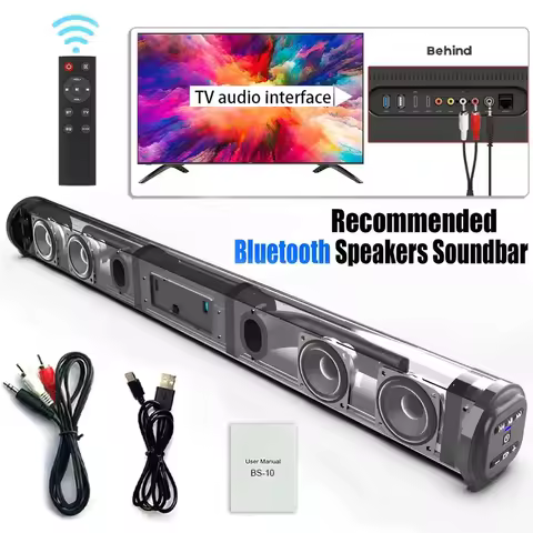 Wireless Bluetooth Sound Bar Speaker System Super Power Sound Speaker Wired Wireless Surround Stereo