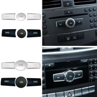 Car Volume ON Buttons Cover Stickers Trim Fit For Mercedes Benz A B C ML CLS Class W204 GLK X204 E Class W212 Auto Accessories
