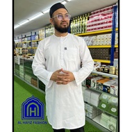 Muslimin kurta labuh Al Hafiz 100% cotton/Bulat/ Long Sleeve AL HAFIZ "S-5XL" {{New Stock}}