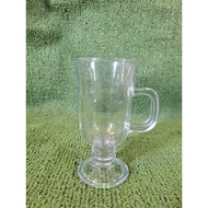 IRISH Drinking Glass | Korean Glass Cups | Aesthetic Caffe Tea Glass 260ml | Coffee handle glass