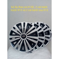 Wheel cover set for Huydai H150, 2 R15 front wheels - 2 R13 rear wheels