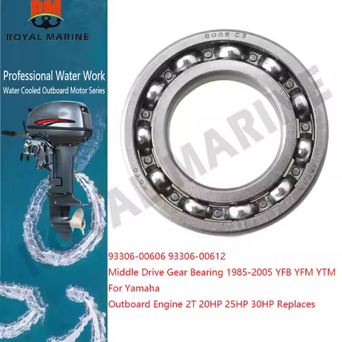 93306-00606 93306-00612 Middle Drive Gear Bearing 1985-2005 YFB YFM YTM For Yamaha Outboard Engine 2