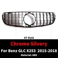 Luann กระจังหน้าช่องรับบั๊มเปอร์ช่องด้านหน้าสไตล์ GT ประดับเพชรสำหรับรถเบนซ์ X253รถ Benz รุ่น GLC 20