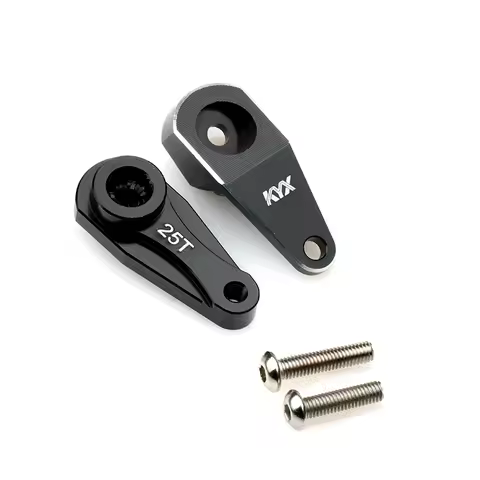 KYX Racing CNC Aluminum Alloy Steering Servo Arm 25T Upgrades Parts Accessories for RC Car Axial RBX
