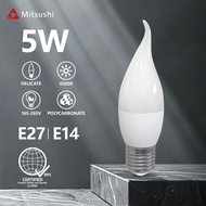 Mitsushi LED Candle Bulb E14 E27 5w decorative light white energy saving light bulb