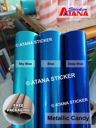 Skotlet Biru Muda Tua Metalik Candy Sky Blue Light Dark Relaxa Moonlight Super Glossy Mutiara Paint 