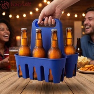 HARRIETT Portable Beer Holder, Plastic 6 Pack Capacity Beer Bottle Carrier, Utility Tool Cup Organiz