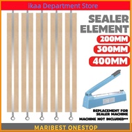 200/300/400mm Impulse Sealer Heat Wire Sealer Element Strip Heat Sealer Element Impulse Sealer Cloth