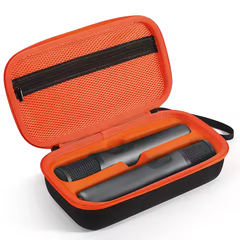 Wireless Microphone Case for JBL PartyBox Wireless Two Microphone System Handheld Dual Mic Travel Ba