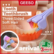 GEESO Three Sided Soft Hair Tooth Toothbrush Ultra Fine Soft Toothbrush Oral Care Safety Teeth Brush