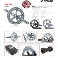 Prolite Double ChainRing Hollow Crankset 56-46T JK 53-39T Ratio For Folding Bike/Mini Velo