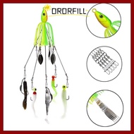 ORORFILL Alabama Rig Fishing Lure, Jigging Swimming Soft Swimbait,  Spoon Umbrella Spinner Sea Fishi