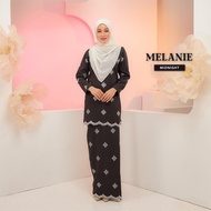 ADEL MELANIE Baju Kurung Moden Dewasa Sulam Biku Muslimah Koleksi Raya 2024 Viral