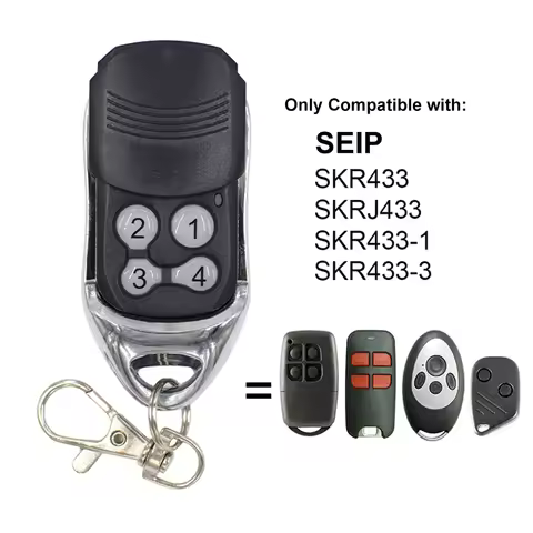 SEIP SKR433 SKRJ433 SKR433-1 SKR433-3 Garage Door Remote Control 433.92MHz For RP60A TM50 TM60 TM80 