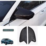 S70โปรตอน2024กระจกข้างม. แบบสปอร์ตกระจกข้าง M4ฝาปิดรุ่น SISI สีดำมันวาวคาร์บอนไฟเบอร์