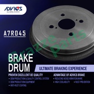 (1pc) Advics Aisin Disc Brake Drum Rear A7R045 for Perodua Alza (227.6mm)