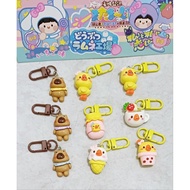 GANTUNGAN Mini Keychain Charm Capybara Duck Cute Duck Gemoy resin charm acrylic acrylic capibara