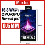 Maxtor 16.8W/mk Thermal Pad 0.5MM - For GPU CPU Heatsink, Laptop Cooling, Motherboard, SSD