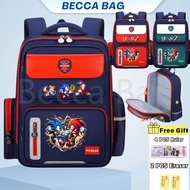 Beccabag ergo nomic waist-protect water-proof cartoon primry kids boy school bag bagpack backpack sc