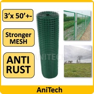 Green PVC Coated Wire Mesh Green Netting Dawai Getah Hijau Green PVC Coated Galvanized BRC Welded Wi