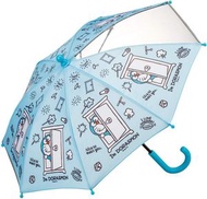 Skater - 日本版 多啦A夢雨遮傘 多啦A夢長遮傘多啦A夢傘 35cm Blue 安全輪傘耐用輕巧 兒童安全 平行進口