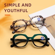 TY422 1pc PC Round Frame Blue Light Blocking Presbyopia Unisex Men Women Reading Glasses