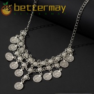 BETTER-MAYSHOW Coin Necklace, Bohemian Style Versatile Tassel Necklace, Multipurpose Vintage Bohemia