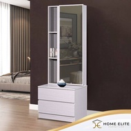 (Siap Pasang) Home Elite: Furniture Make Up Dressing Table/Mirror/Stool Meja makeup/Meja Solek with 