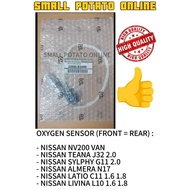 （OEM) OXYGEN SENSOR FRONT = REAR NISSAN LIVINA 1.6/1.8, LATIO 1.6/1.8, ALMERA N17,SYLHPY G11 2.0 , N