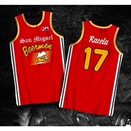 PBA RETRO JERSEY | SAN MIGUEL BEERMEN OLSEN RACELA #17 LIM #9 JERSEY  | FULL SUBLIMATION